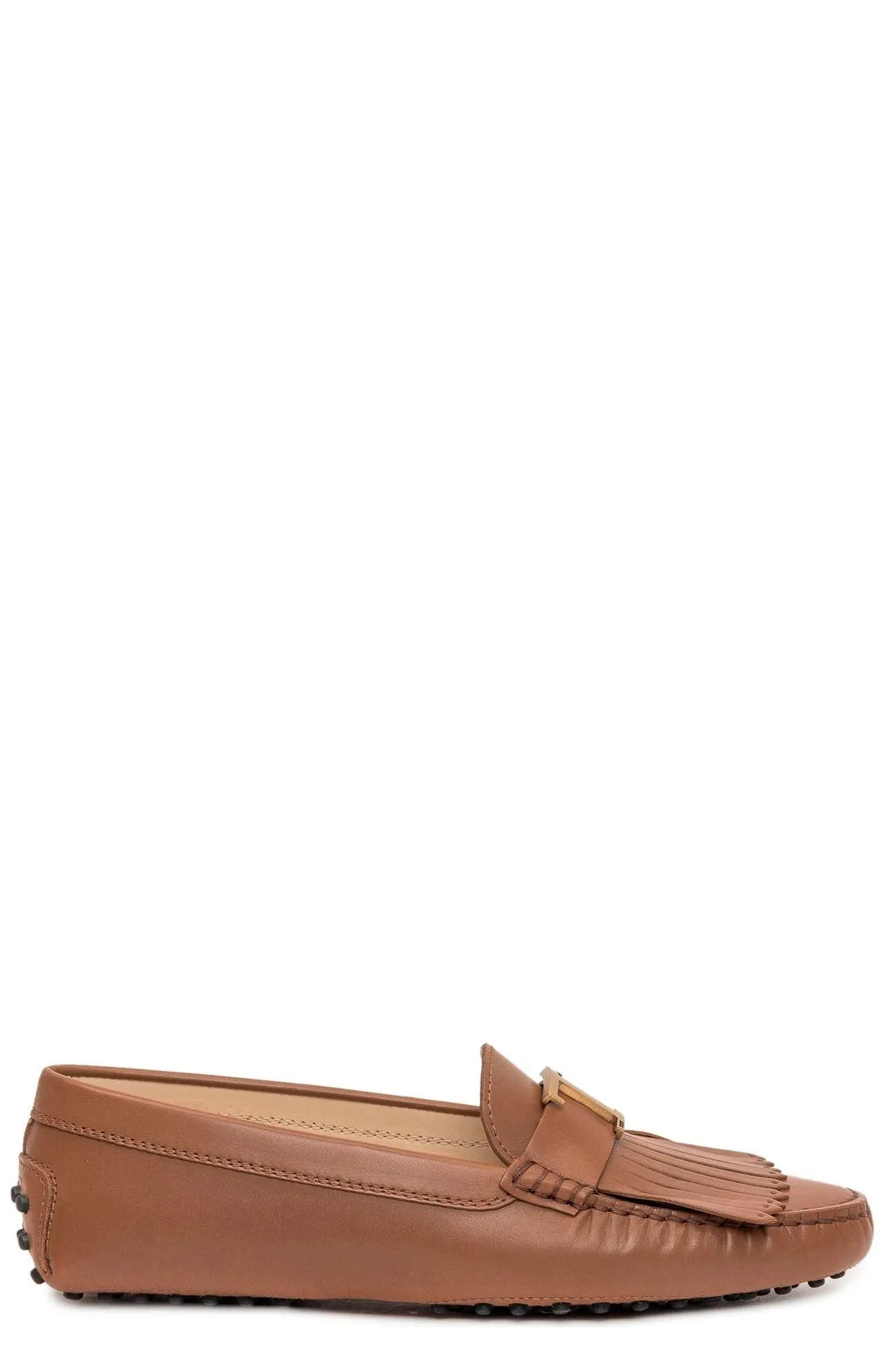 Tod's Gommino Logo Plaque Loafers