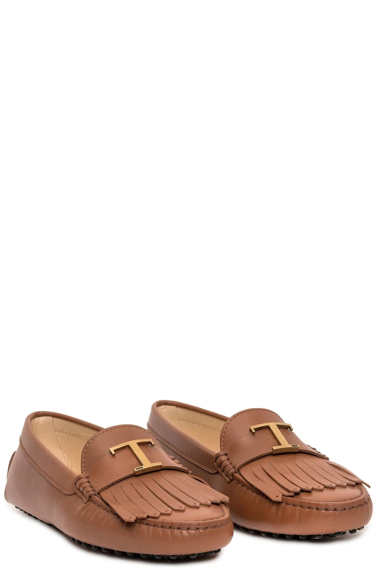 Tod's Gommino Logo Plaque Loafers