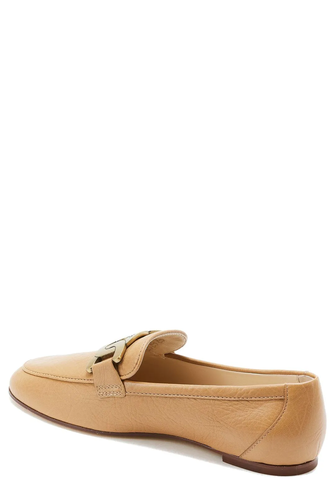 Tod's Kate Chain Link Almond Toe Loafers