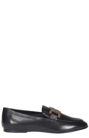 Tod's Kate Logo Plaque Loafers