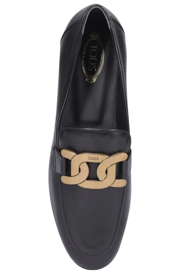Tod's Kate Logo Plaque Loafers
