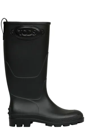 Tod's Logo Embossed Rain Boots
