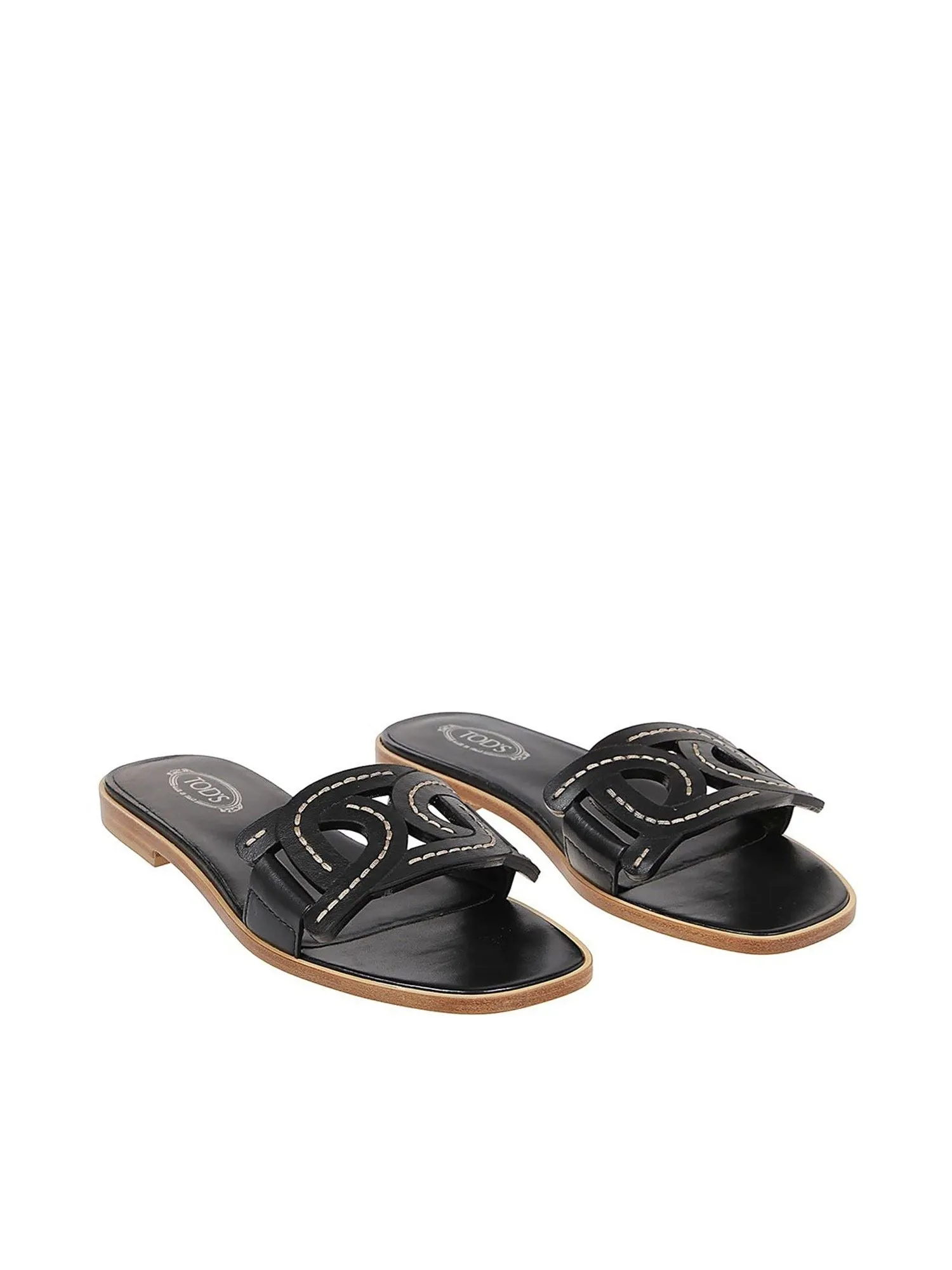 Tod's Woven Square-Toe Sandals