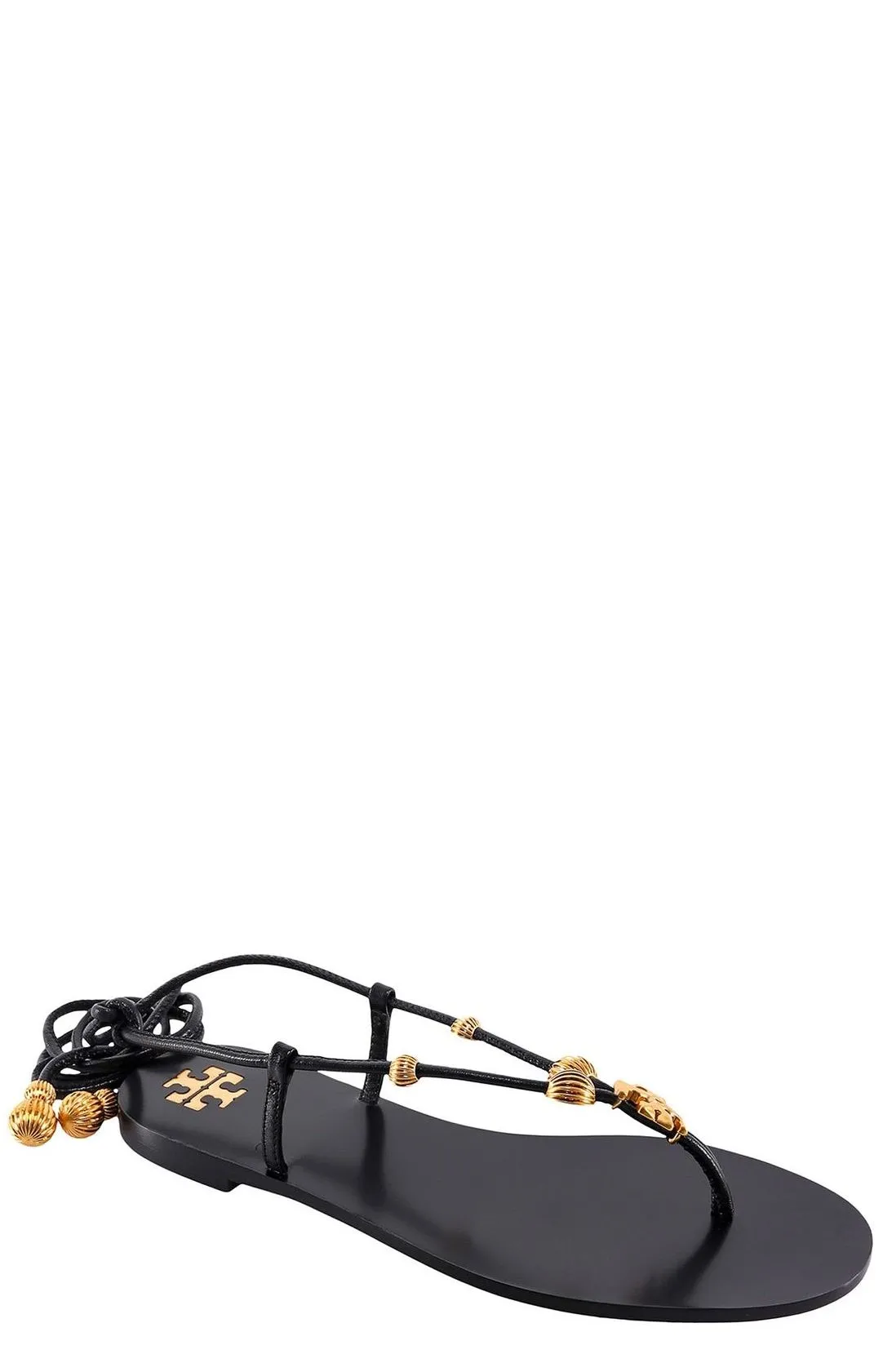 Tory Burch Capri Logo Plaque Sandals