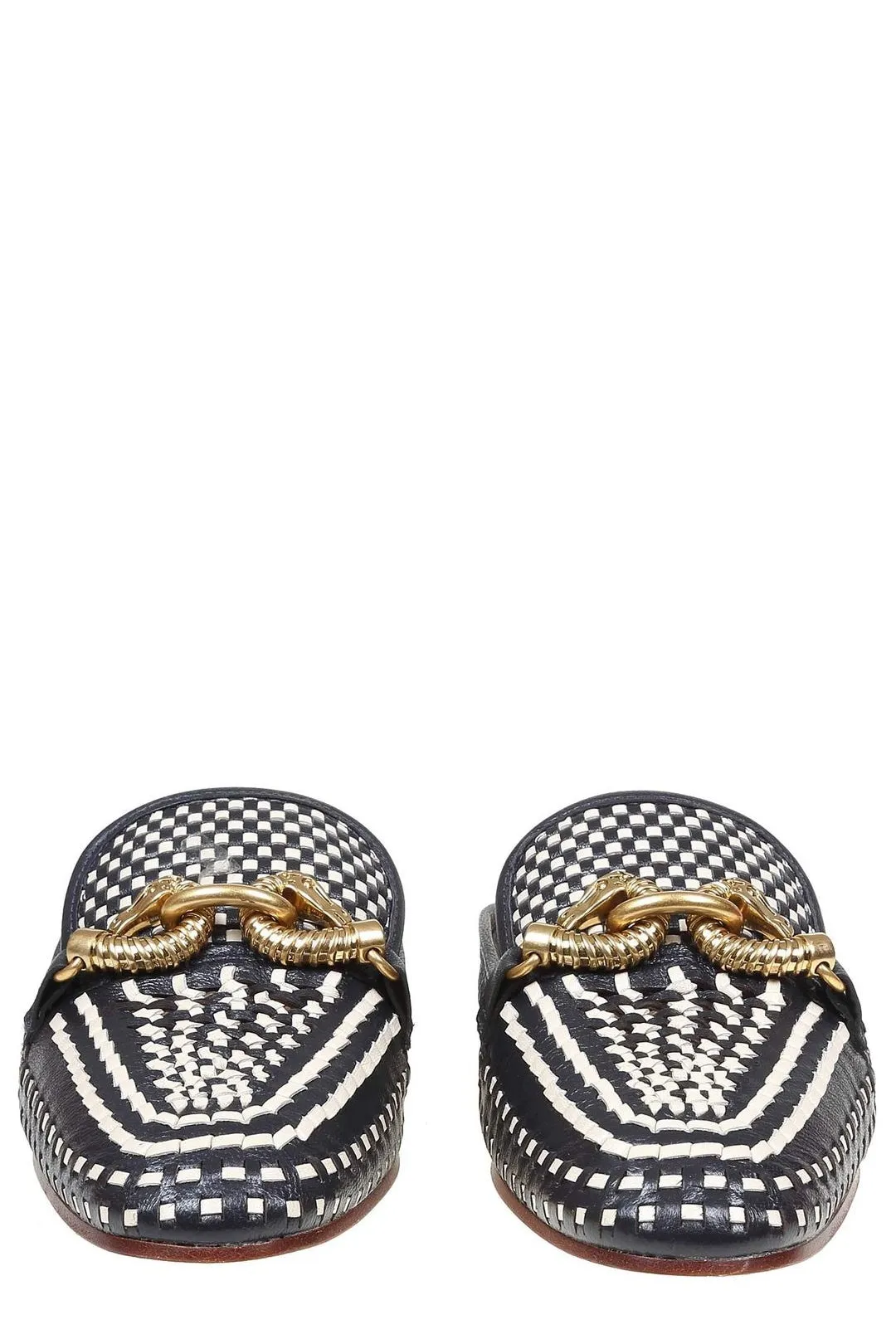 Tory Burch Jessa Woven Pointed Toe Loafers