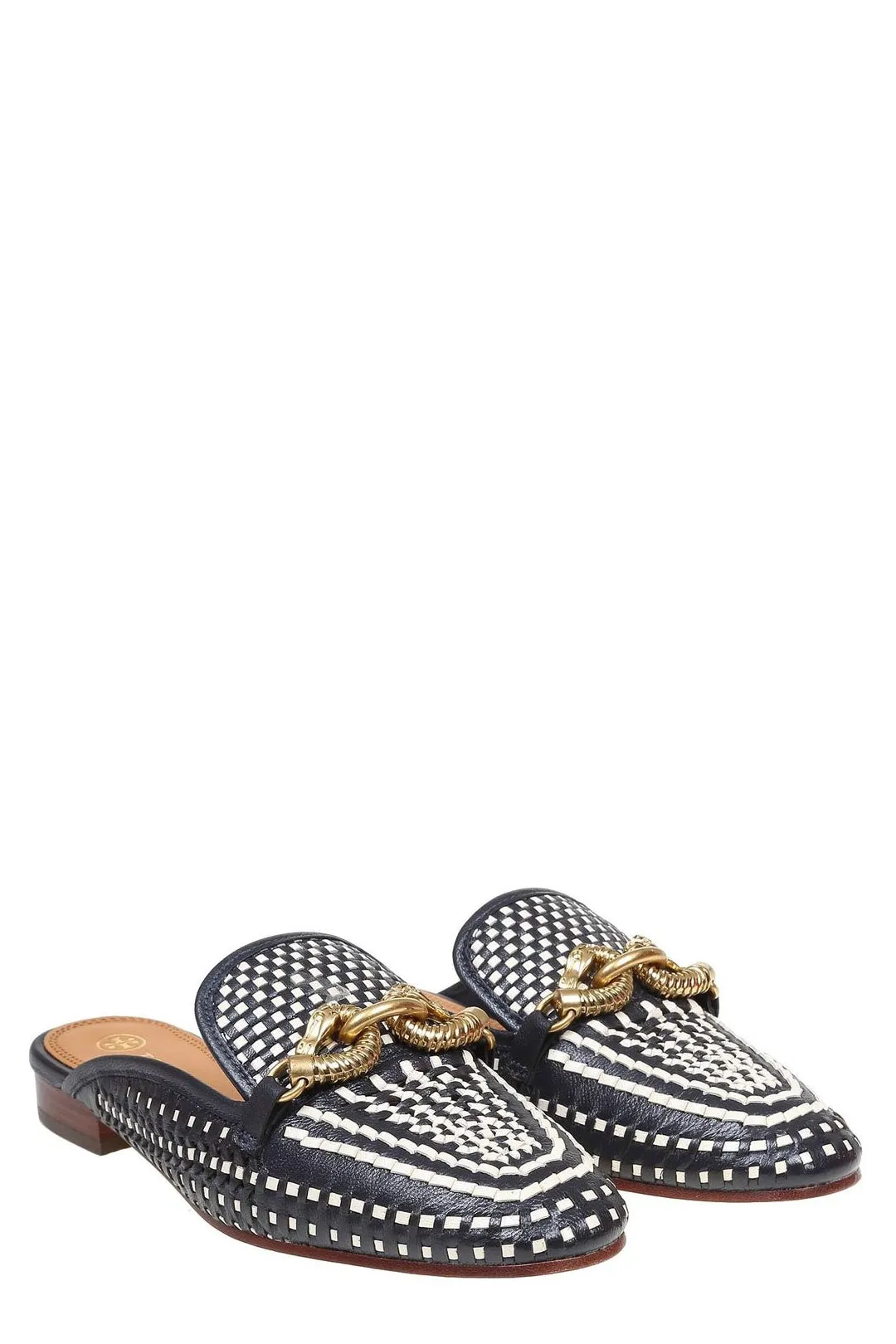 Tory Burch Jessa Woven Pointed Toe Loafers