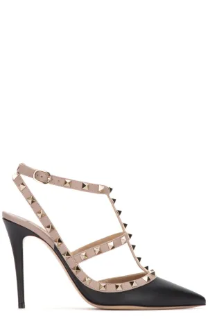 Valentino Garavani Rockstud Ankle Strap Pumps