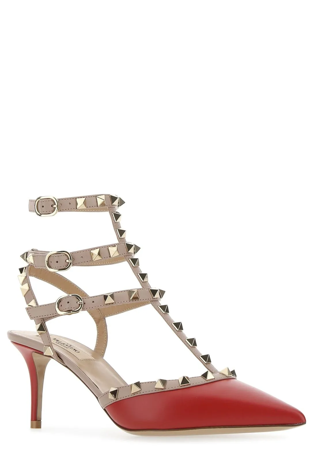 Valentino Garavani Rockstud Pointed Toe Caged Pumps