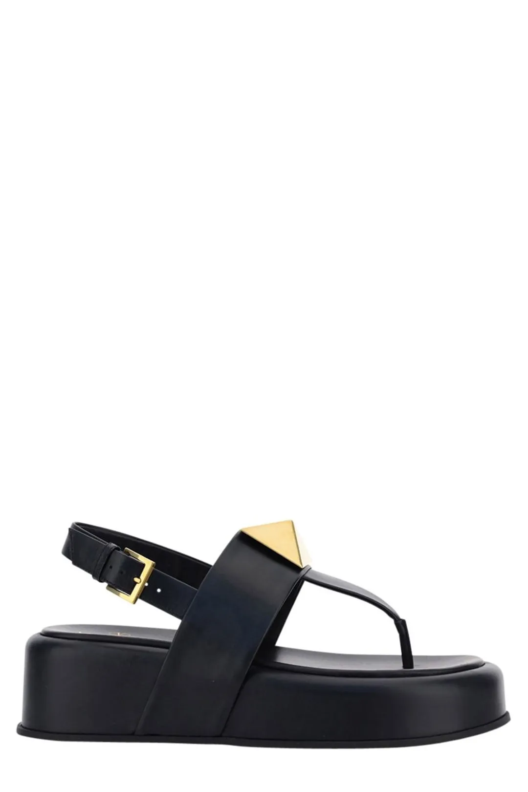 Valentino Garavani Rockstud Square-Toe Platform Sandals