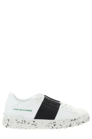 Valentino Garavani Rockstud Untitled Open Lace-Up Sneakers
