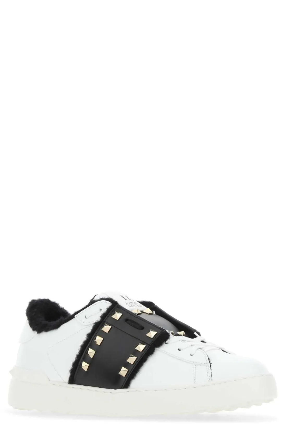 Valentino Garavani Untitled Fur-Trim Sneakers