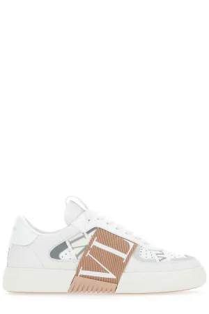 Valentino Logo Detailed Lace-Up Sneakers