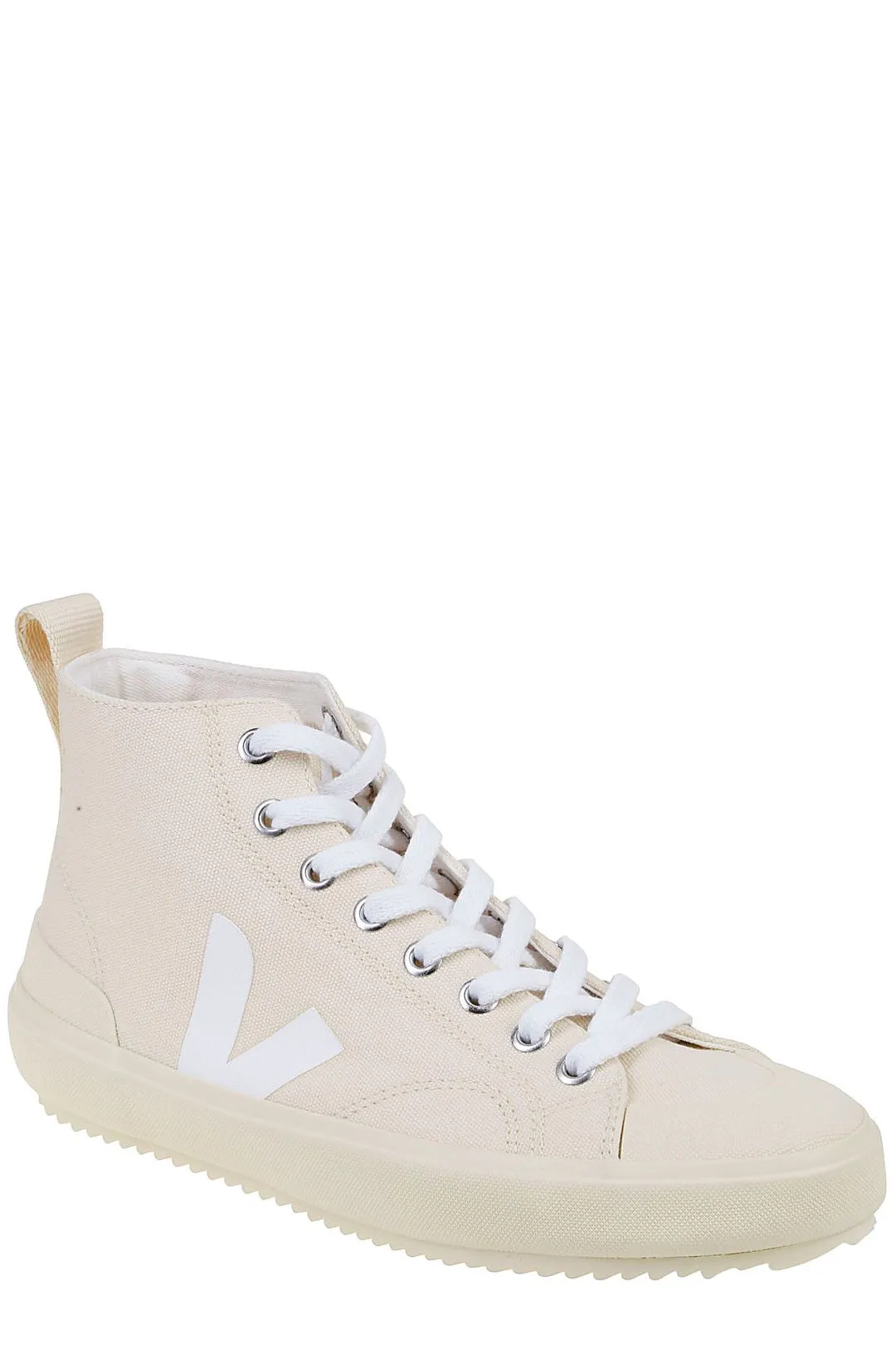 Veja Round Toe Lace-Up Sneakers