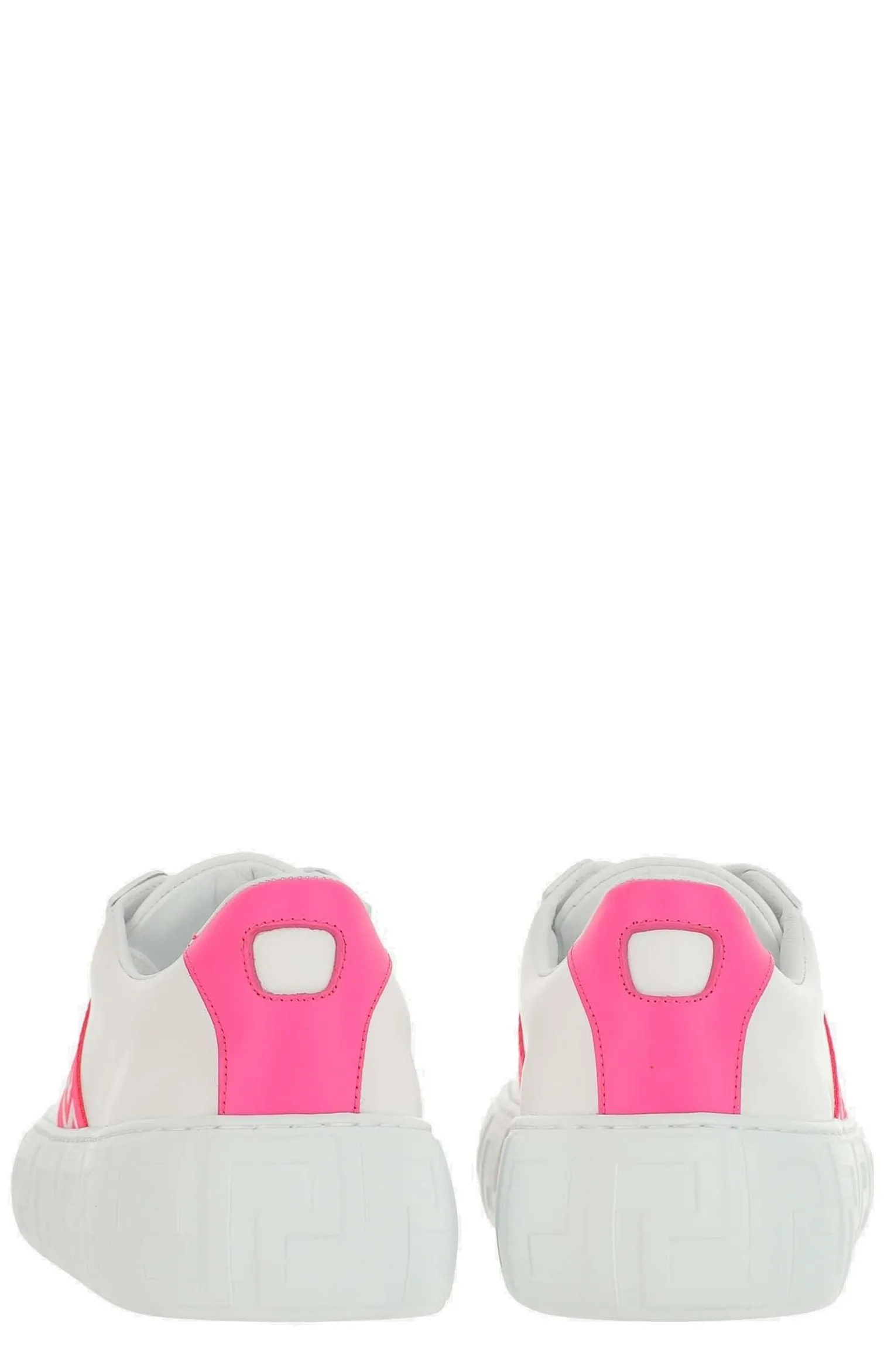 Versace Greca-Print Lace Up Sneakers