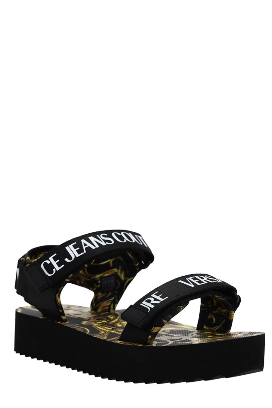 Versace Jeans Couture Baroque Open-Toe Sandals