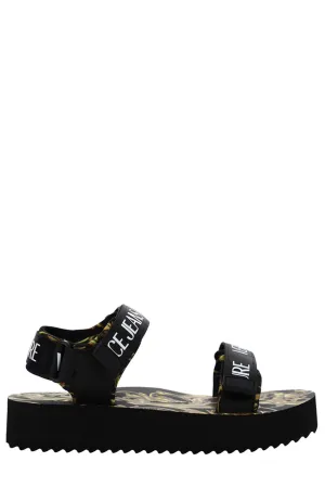 Versace Jeans Couture Baroque Open-Toe Sandals