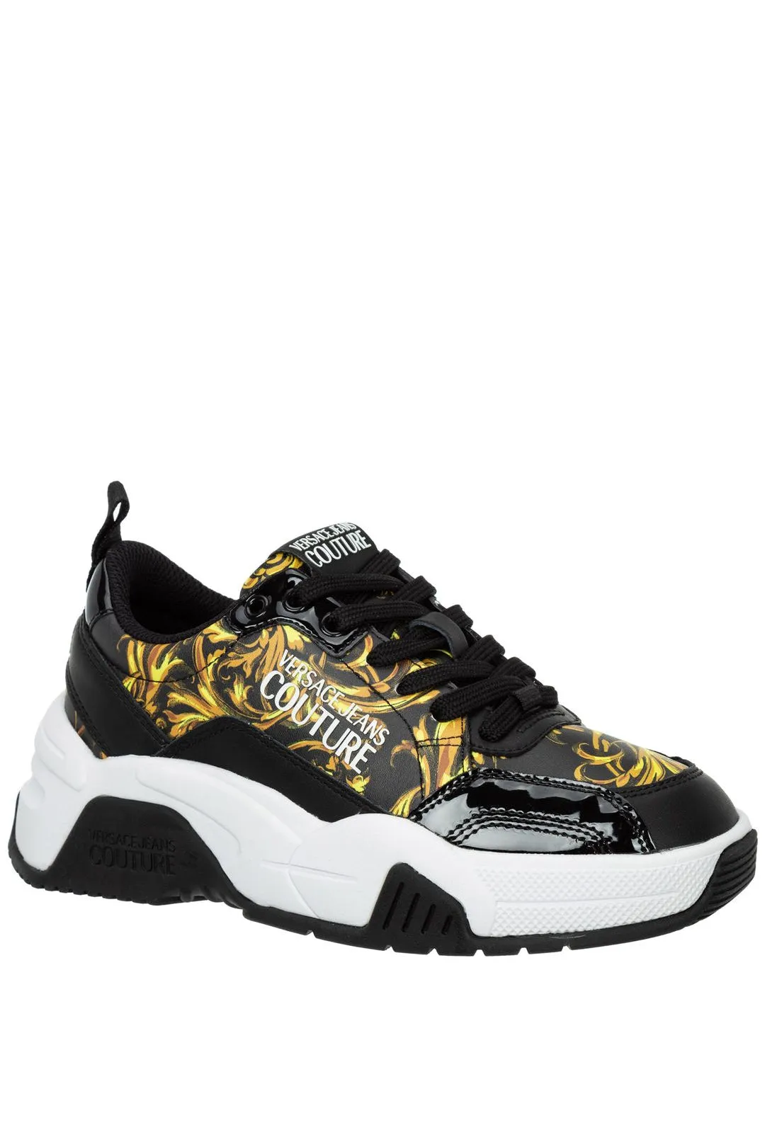 Versace Jeans Couture Barrocco Printed Lace-Up Sneakers