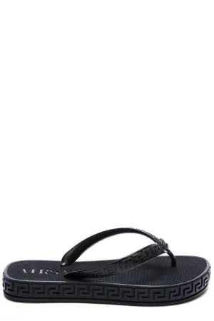 Versace Medusa Head Motif Flip Flops