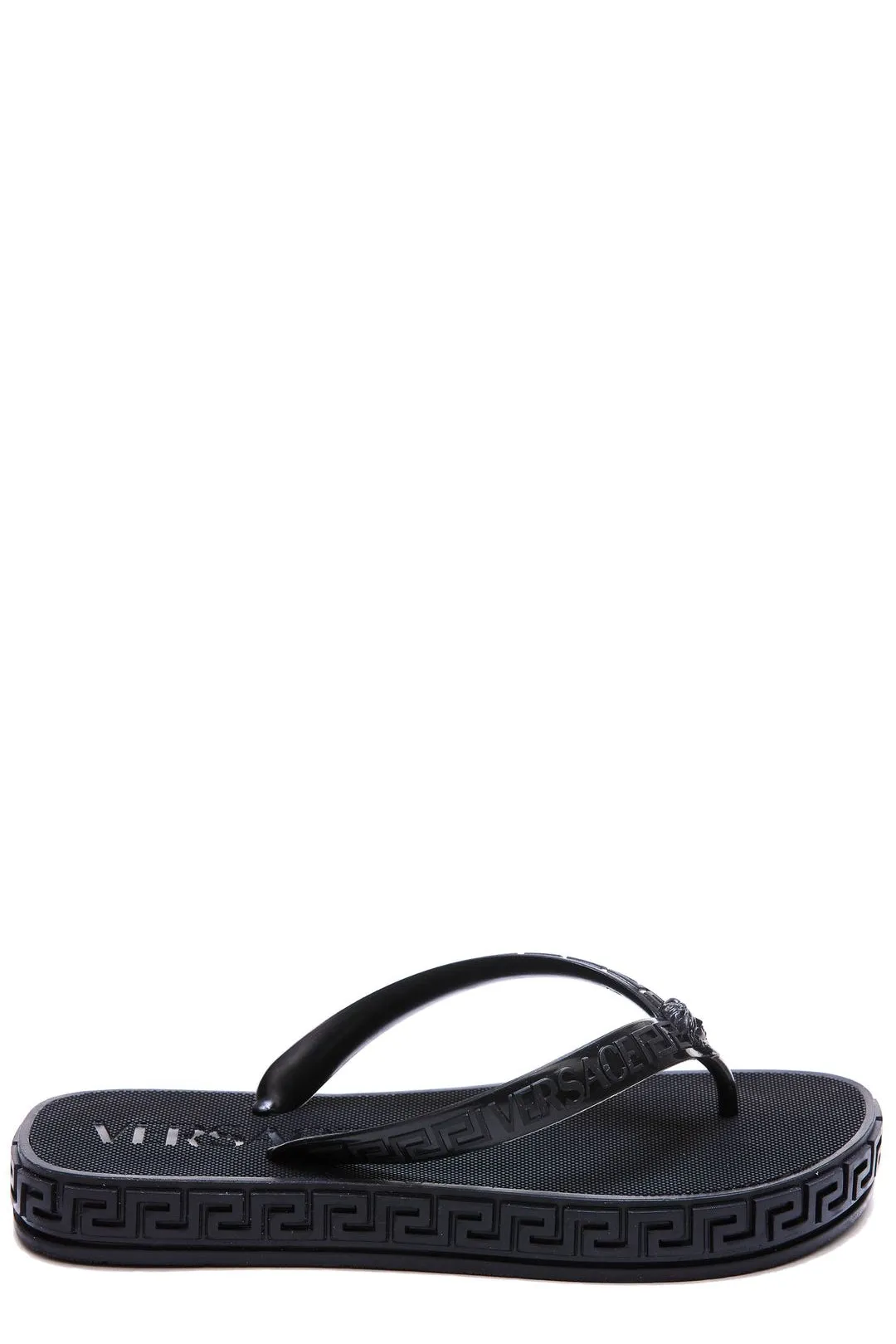 Versace Medusa Head Motif Flip Flops