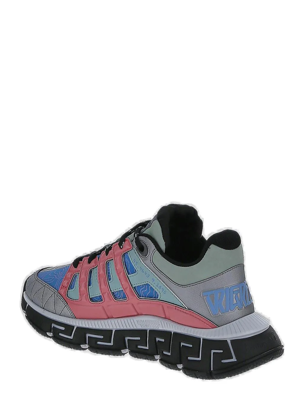 Versace Round Toe Lace-Up Sneakers