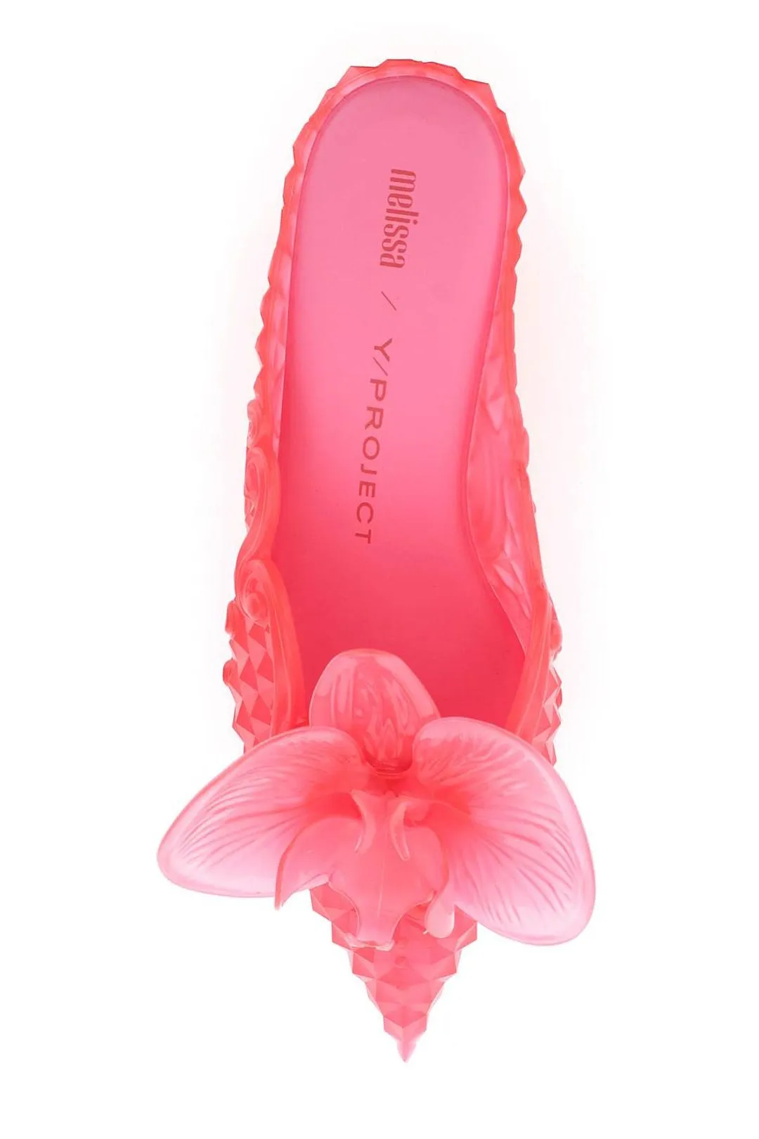 Y/Project X Melissa Flower Detailed Pointed Toe Mules